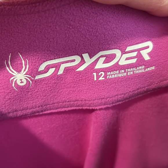 Ladies Spyder fleece zip up pullover - Picture 6 of 7